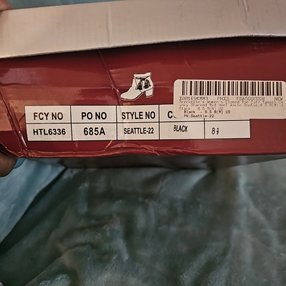 Breckelles Black Ankle Booties with Tassel Accent - Picture 10 of 10